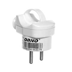 Wtyczka kątowa 2P+Z 16A 250V z uchem rozbieralna biała AWA-WK/BIAŁY