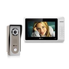 Zestaw wideodomofonowy LCD 7" kolor bezsłuchawkowy jednoabonentowy monitor z pamięcią 35V DC GENWAY C5-S7-3262