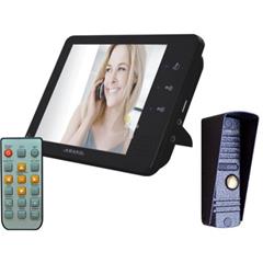 Zestaw wideodomofonowy bezsłuchawkowy głośnomowiący kolor 7 cali z pamięcią czytnik kart SD MC-730CM