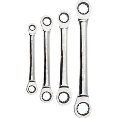 Klucze oczkowe z grzechotką 8-19mm /zestaw 4 szt./ 09-070