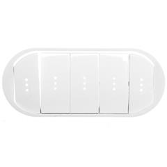 CELIANE Klawisz pięciokrotny z podświetleniem biały 068020