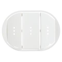 CELIANE Klawisz potrójny z podświetleniem biały 068025