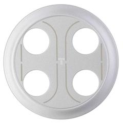 CELIANE Plakietka do gniazda głośnikowego bananowego podwójnego tytan 068532