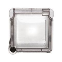 PLEXO55 Adapter z blokowaną klapką do mechanizmów szary/biały 069579