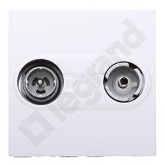 MOSAIC Gniazdo antenowe RTV gwiazda białe 078783