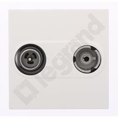 MOSAIC Gniazdo antenowe RTV przelotowe białe 078787