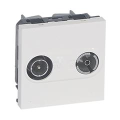 MOSAIC Gniazdo antenowe RTV końcowe białe 078788