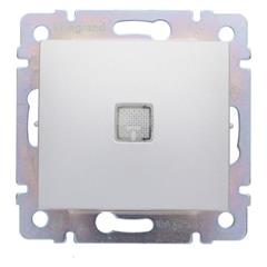 VALENA Łącznik krzyżowy z podświetleniem aluminium 770148