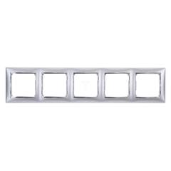 VALENA Ramka pięciokrotna aluminium szczotkowane 770335