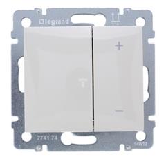 VALENA Ściemniacz przyciskowy 600W kremowy 774174