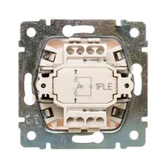 VALENA Przycisk jednobiegunowy z podświetleniem z etykietą biały 774217