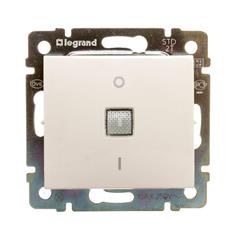 VALENA Łącznik dwubiegunowy ze wskaźnikiem przepywu prądu kremowy 774349