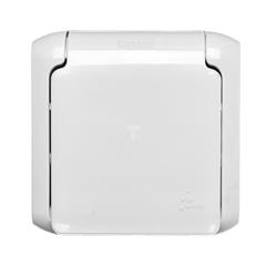 FORIX Gniazdo pojedyncze SCHUKO szare 782393