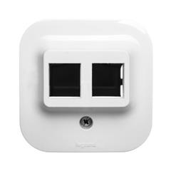 FORIX Adapter Keystone 2xRJ45 biały 782426