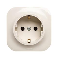 FORIX Gniazdo pojedyncze SCHUKO 16A kremowe 782450