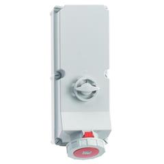 Gniazdo stałe z wyłącznikiem 125A 5p 400V 6h IP67 1670