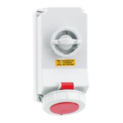 Gniazdo stałe TE z wyłącznikiem i podwójną blokadą mechaniczną 32A 7p 400V 6h IP67 160087