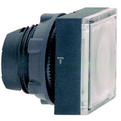 Główka przycisku podśw. biała kwadr. kryta O22 z sam. powr. zing. LED ZB5CW313