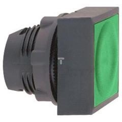 Główka przycisku podśw. ziel. kwadr. kryta O22 z sam. powr. zing. LED ZB5CW3336
