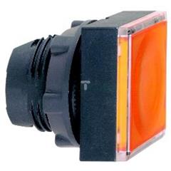 Główka przycisku podśw. pamarańcz. kwadr. kryta O22 z sam. powr. dla zing.LED ZB5CW353