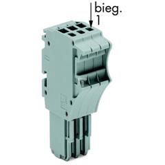 Gniazdo 1-przewodowe X-COMS 10-biegunowe szare 2020-110