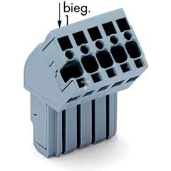 Gniazdo X-COM 1-przewodowe 8-biegunowe szare 769-108/022-000