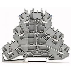 Złączka szynowa 3-piętrowa 2,5mm2 L/L/N szara 2002-3203 TOPJOBS 