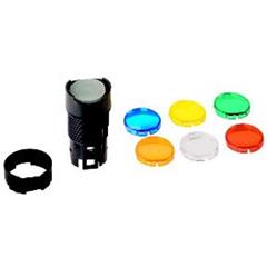 Główka przycisku podświetlanego O16 kryty z podtrzym. z 6 kolorowymi wkładkami ZB6AF9