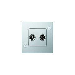 Puszka rozdziel. kabli szerokopasm/satelit, podwójna, alu,zab. p. wand. MTN299460