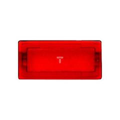 Symbole, prostokątne, neutralny, czerwony przezroczysty MTN395900