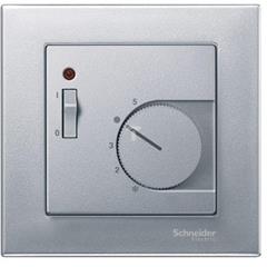 Płytka centralna mechan. pokoj. regul. temp. z łącznikiem, alu, Sys M MTN536160