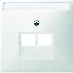 Płytka centralna mechanizmu gniazda RJ45, podwójna, B.P, Artec/Antique MTN292619