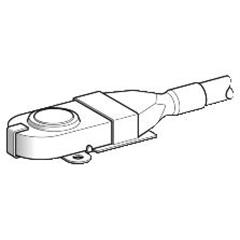 Łącznik krańcowy miniaturowy, trzpień płaski, dł. przew. 2m XC010L2