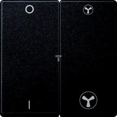 Klawisz podwójny do łącznika wentylatora (VMC), antracyt, system M MTN435014