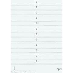 Etykiety do ramek M-SMART z polem opisowym, biel polarna MTN484100