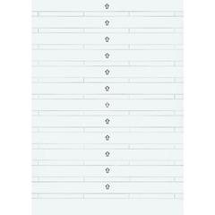 Paski do oznakowania, biel polarna, system M MTN230900