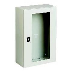 Spacial S3D przezr. drzwi bez pł.mont.wys.400xW300xD150 IP66 IK08 RAL7035, NSYS3D4315T