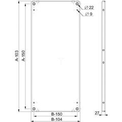 Spacial SF płyta montażowa, 2200x800mm NSYMP228