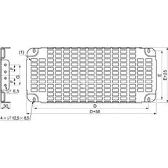 Spacial SF/SM perforowana płyta montażowa, 1000mm NSYSTMP45100