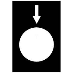 Etykieta, 30x40mm, czarny, lower, slow ZB2BY2954