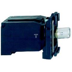 Zestaw św. z korpusem/kołnierzem mocującym z żarówką BA9s 220...240V ZB5AV4