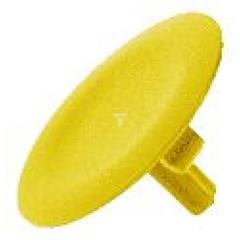 Wkładka żółta płaska, do okrągłych przycisków O 22mm ZBA5