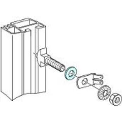 Podkładki płaskie 20 mm do śrub M8 dla zacisków o czkowych < 252 LINERGY LGY 04775