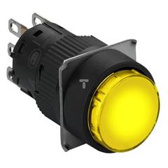 Przycisk podśw. nieb. okr. O 16, kryty odrygl. przez przyc., 24 V, 1 OC XB6EAF6B1P