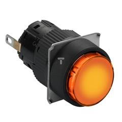 Wskaźnik św. okr. O 16, IP 65, pomarań., zintegr. LED, 24 V, złącze XB6EAV8BP