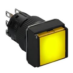 przycisk z podśw. żółty kwadr. O 16, kryty z sam. powr., 12 V, 1OC XB6ECW5J1P
