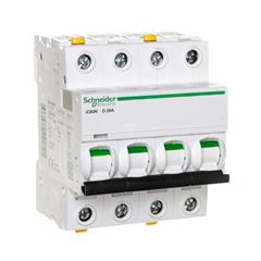 Wyłącznik nadprądowy 4p 20A charakterystyka D IC60N A9F05420