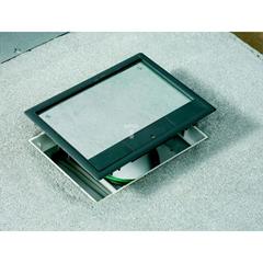 Optiline 45 Puszka podłogowa dostępowa z pokrywą prostokatna szara ISM50530