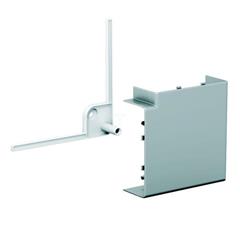 Optiline 45 Kolanko kanału 90st. PC/ABS metaliczne aluminium ISM10353