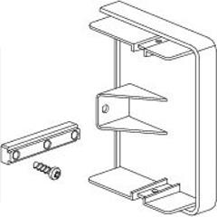 Optiline 45 Zaślepka końcowa PC/ABS metaliczne aluminium ISM10154